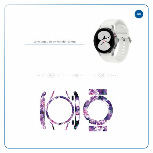 Samsung_Watch4 40mm_Purple_Flower_2
